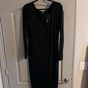 Skin tight black fashion nova dress